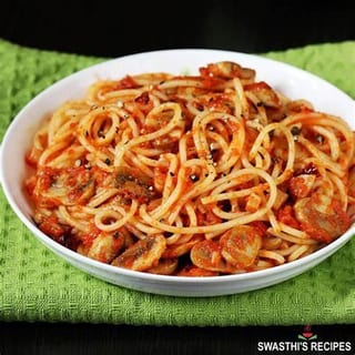 Spaghetti w/ Mushrooms